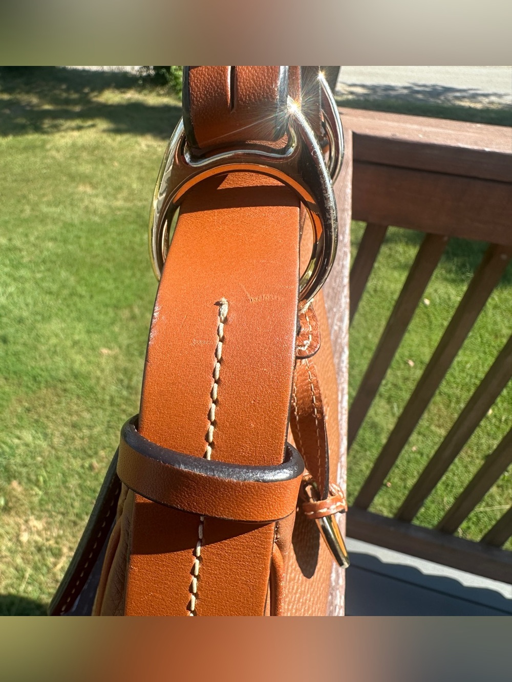 Dooney & Bourke 1975 Anniversary Pebble Grain Baguette Bag - Tan - EUC - Picture 4 of 13